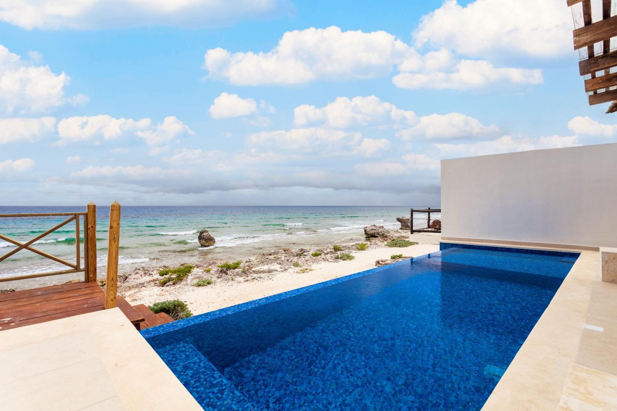 Casa Javi- Ocean Front Located Mid Isla Mujeres Villa Exterior foto